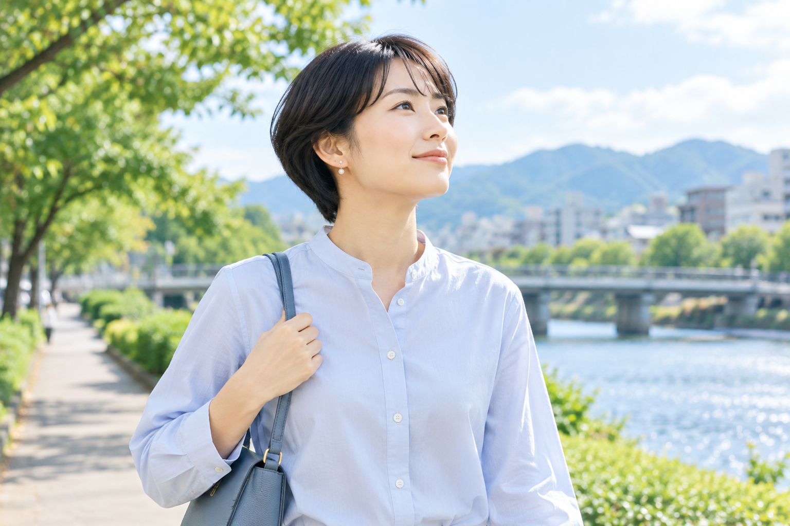 新しい一歩を踏み出す人物のイメージ